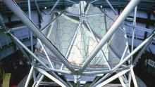 The primary mirror of the Hobby-Eberly Telescope (HET) at McDonald Observatory. 