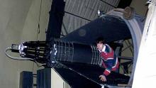 The 2.1-meter Otto Struve telescope has been brought down for servicing.
