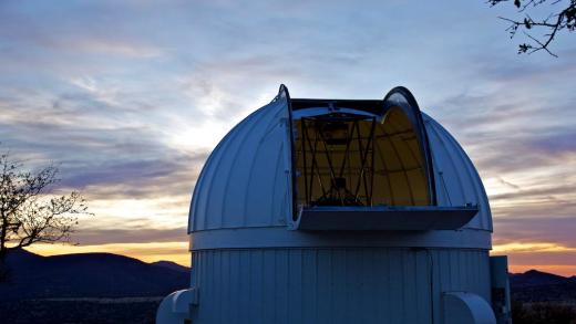 LCO dome at sunset