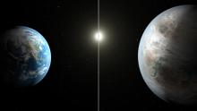 Kepler-452b compared to Earth