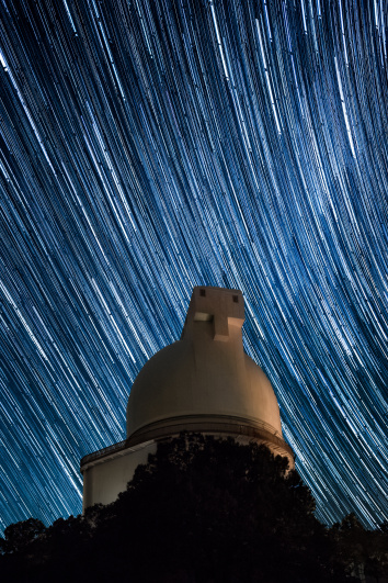 Smith Telescope with star trails