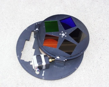 Filters used for astronomical observations, such as these, are often mounted on