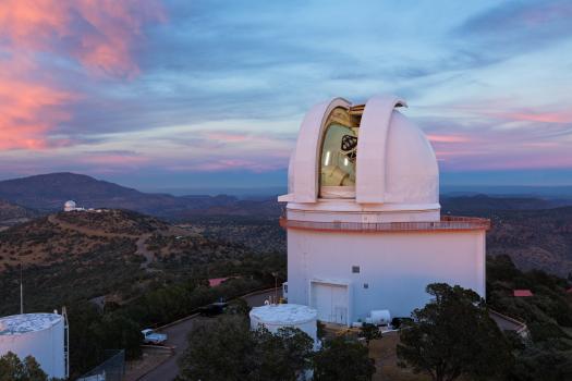 Smith Telescope with clouds