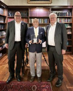 Group photo of Armandroff, Massey, and Schmidt.